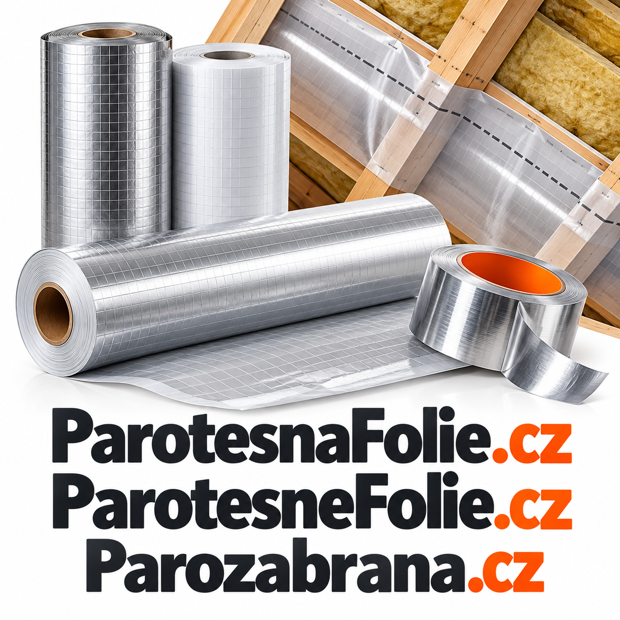 ParotesnaFolie.cz + ParotesneFolie.cz + Parozabrana.cz – 3 .CZ domény pro stavební fólie, parozábrany a zateplení