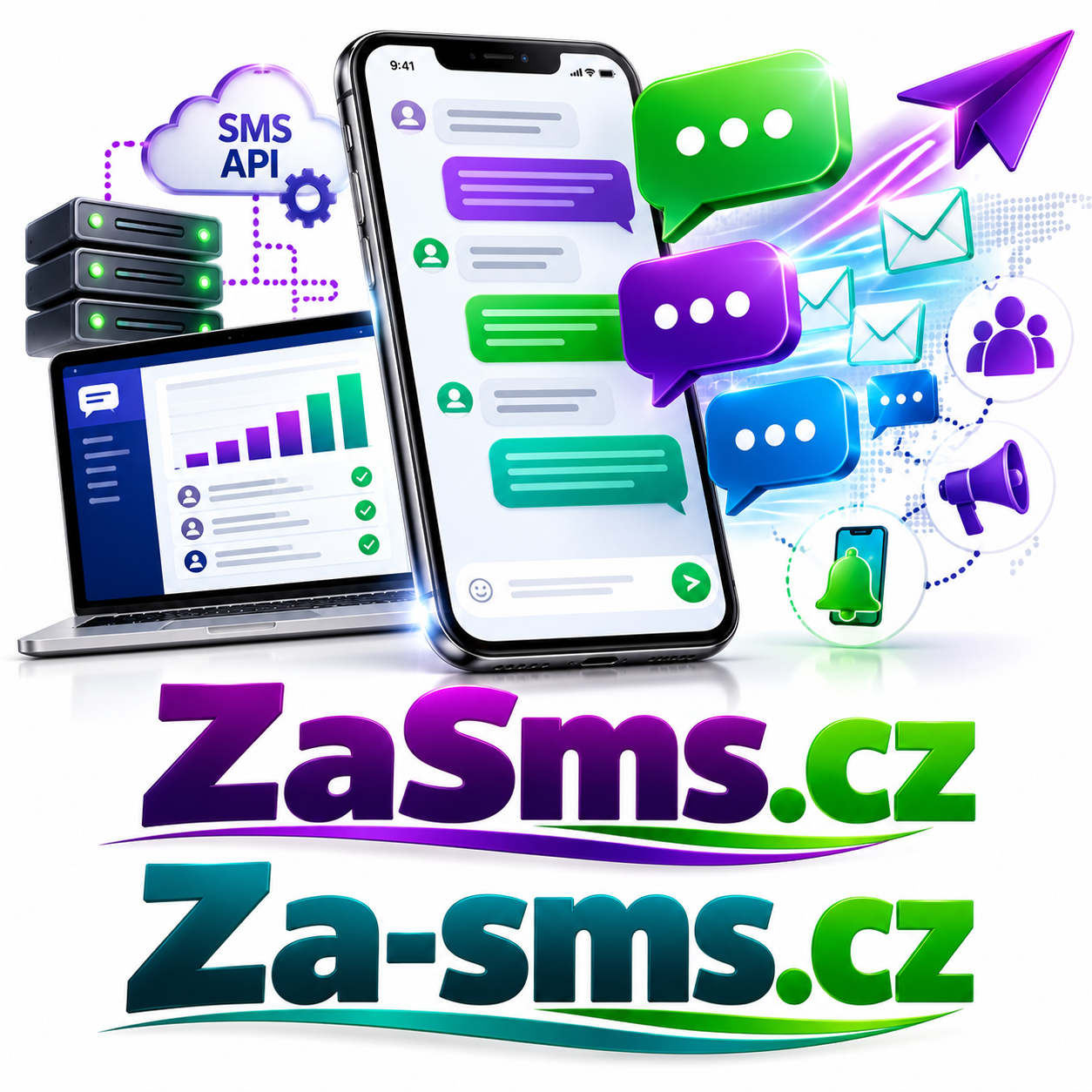 ZaSms.cz + Za-sms.cz – 2 atraktivní .CZ domény pro SMS brány, hromadné SMS, mobilní marketing a firemní komunikaci