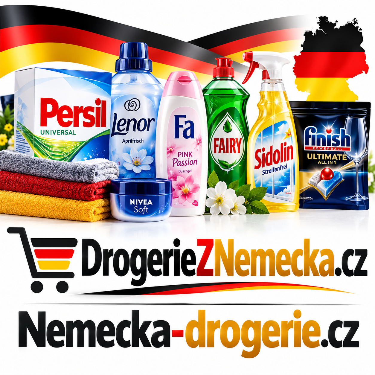 DrogerieZNemecka.cz + NemeckaDrogerie.cz – 2 atraktivní .CZ domény pro e-shop s německou drogerií, kosmetikou a čisticími prostředky