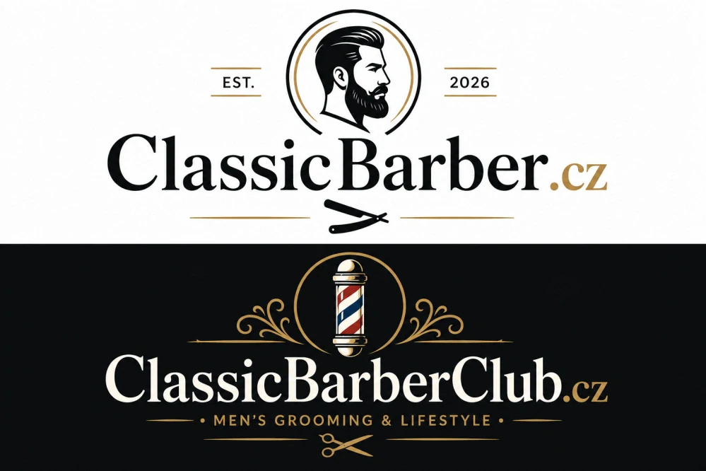 ClassicBarber.cz + ClassicBarberClub.cz – 2 .cz domény pro barbershop a pánskou grooming značku (KOMISNÍ PRODEJ)