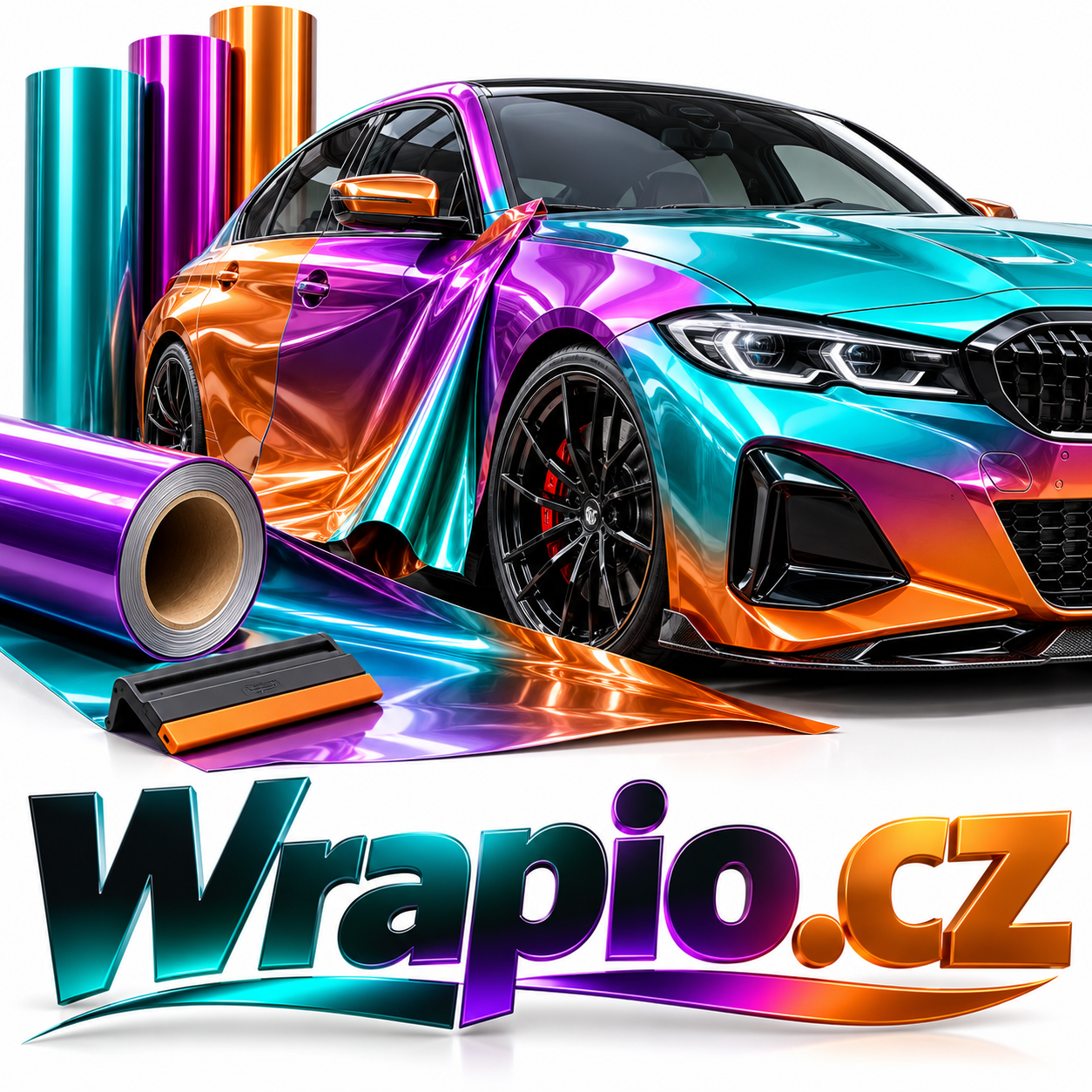 Wrapio.cz – prémiová 6písmenná .CZ doména pro polepy aut, car wrapping, ochranné PPF fólie a vlastní značku