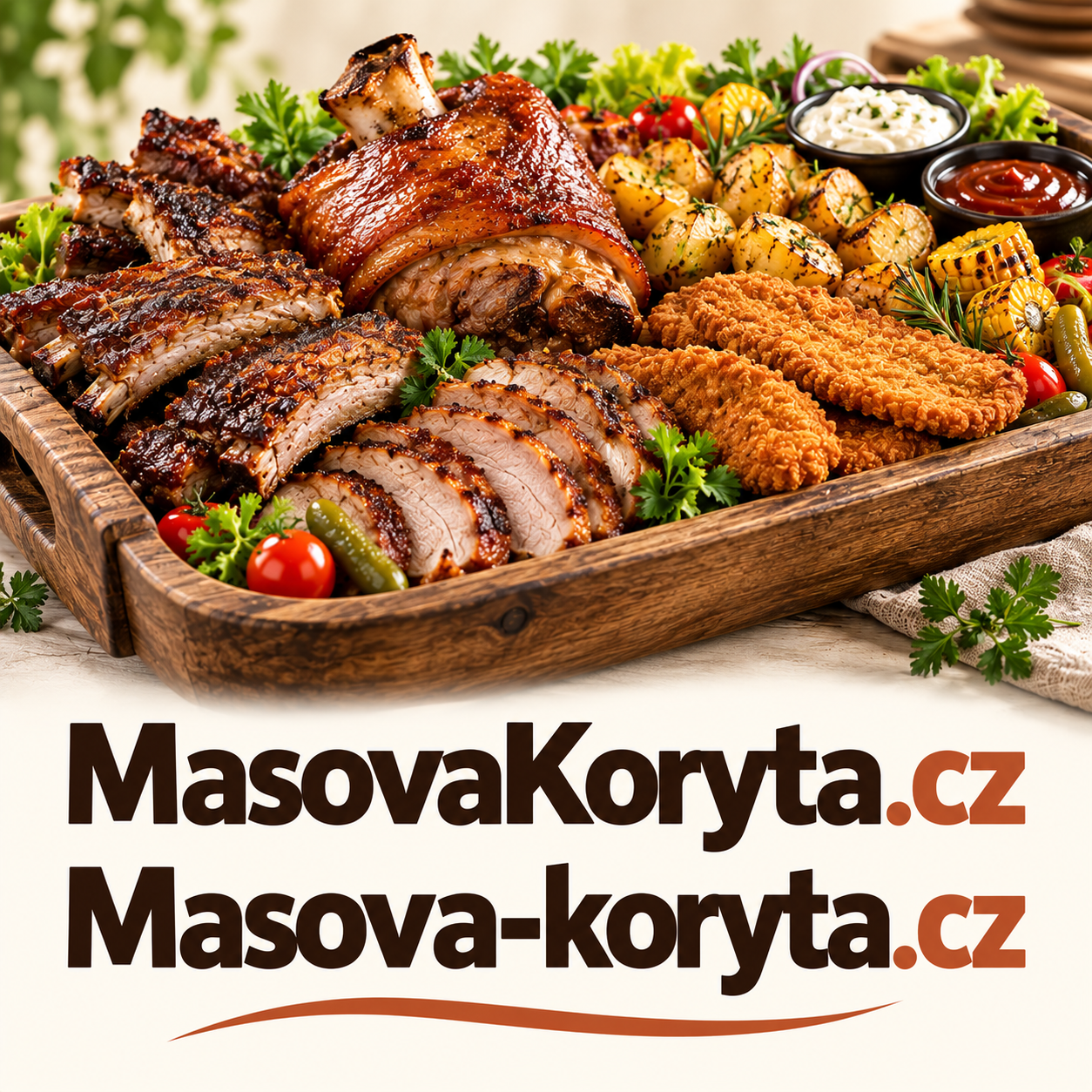MasovaKoryta.cz + Masova-koryta.cz – dvě atraktivní .CZ domény pro masová koryta, catering, rozvoz jídel a gastronomické speciality