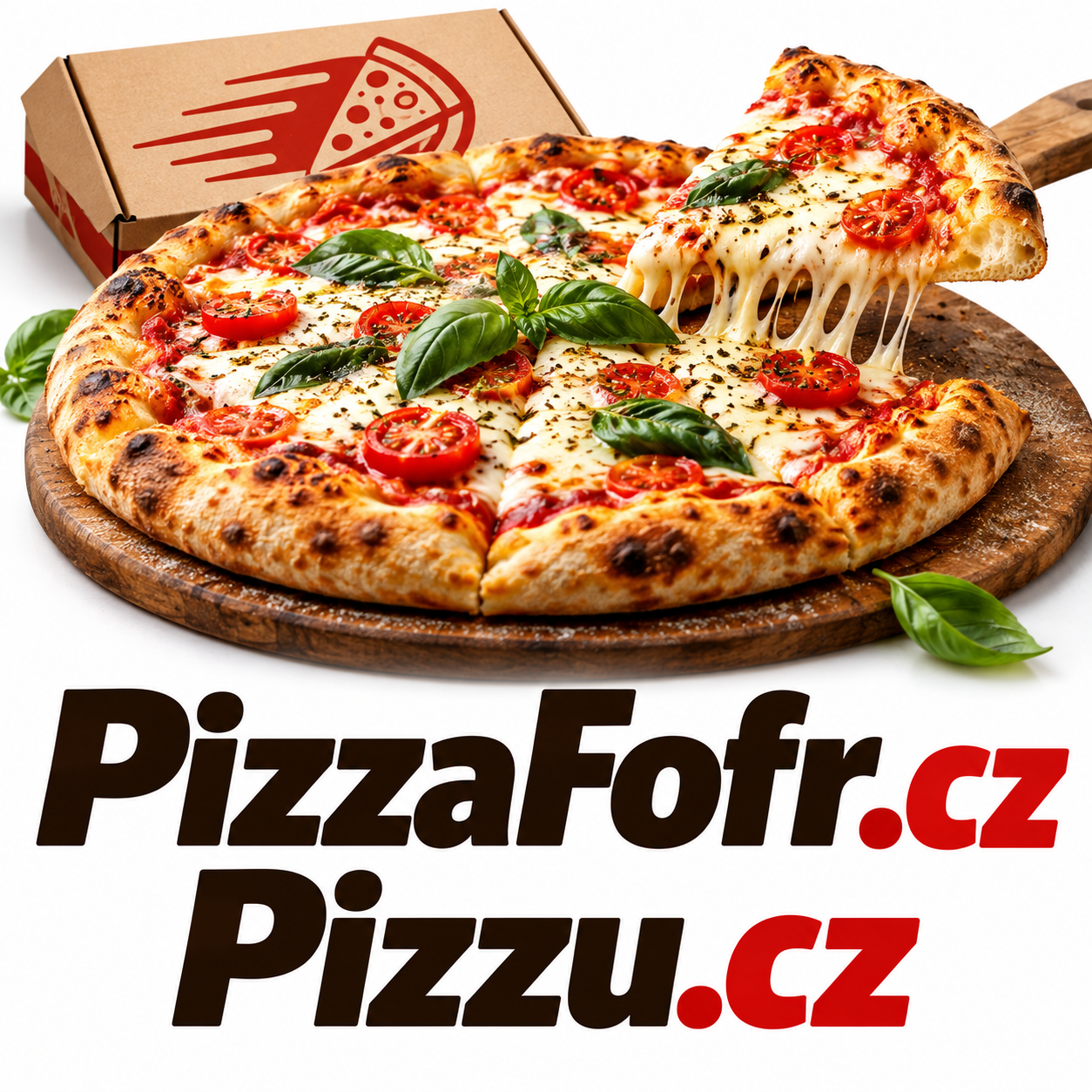 PizzaFofr.cz + Pizzu.cz – 2 originální .CZ domény pro pizzerii, rychlý rozvoz pizzy a online objednávky