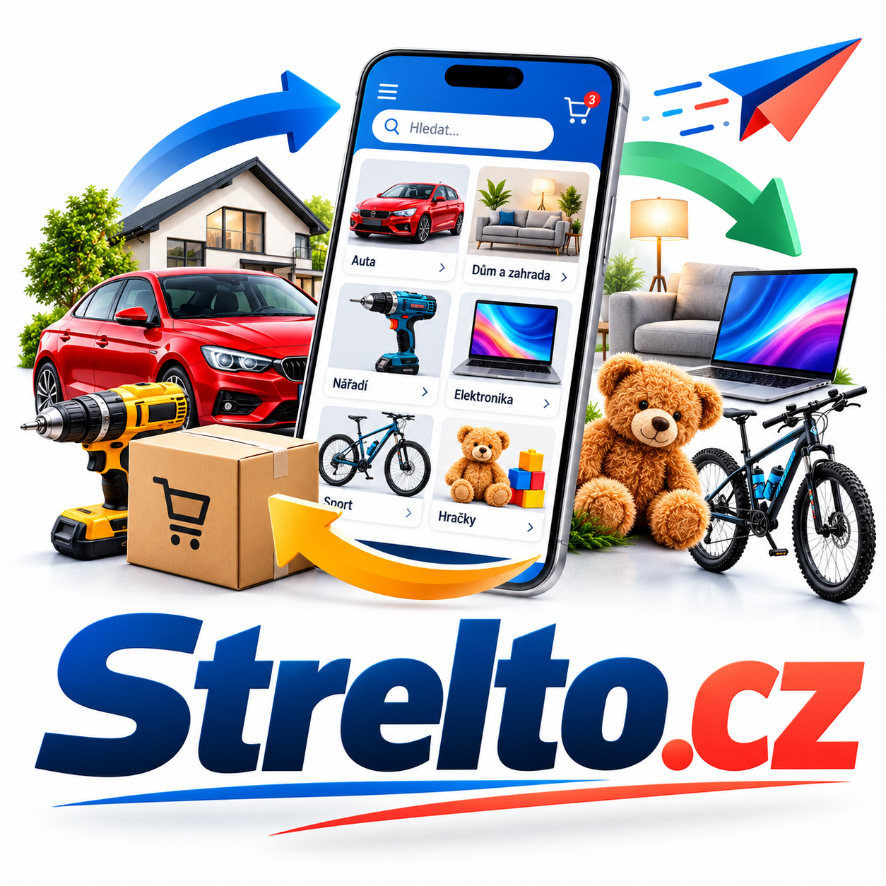 Strelto.cz – prémiová 7písmenná .CZ doména pro inzertní portál, e-shop, startup, aplikaci a vlastní značku