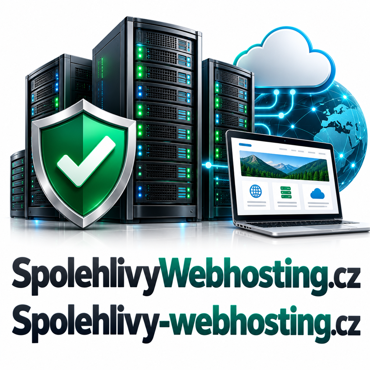 SpolehlivyWebhosting.cz + Spolehlivy-webhosting.cz – 2 prémiové .CZ domény pro webhosting, servery, cloudové služby a IT společnosti
