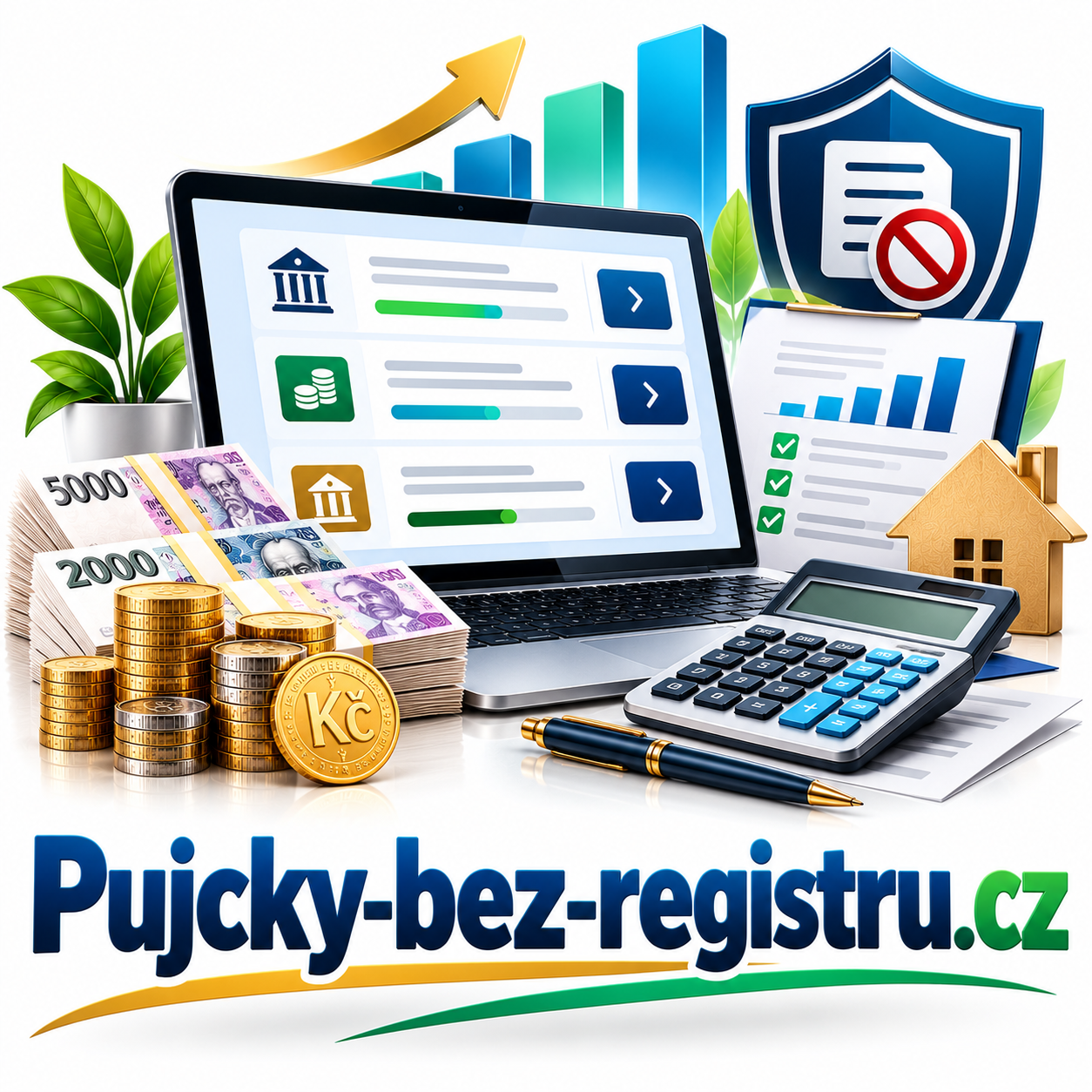 Pujcky-bez-registru.cz – atraktivní .CZ doména pro půjčky bez registru, online úvěry, finanční srovnávače a poradenství