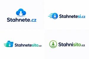 Stahnete.cz + 3 související .cz domény pro download portál a digitální obsah