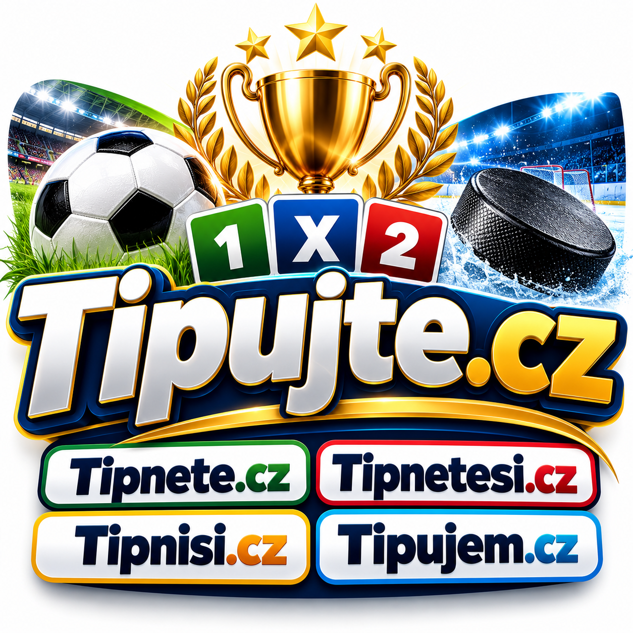 Tipnete.cz + Tipujte.cz + 3 další .CZ domény – atraktivní sada 5 domén pro sportovní tipování, soutěže, ankety a online zábavu