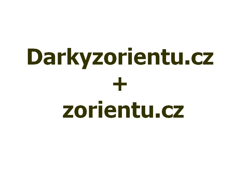 Darkyzorientu.cz + zorientu.cz  - dvě domény pro eshop