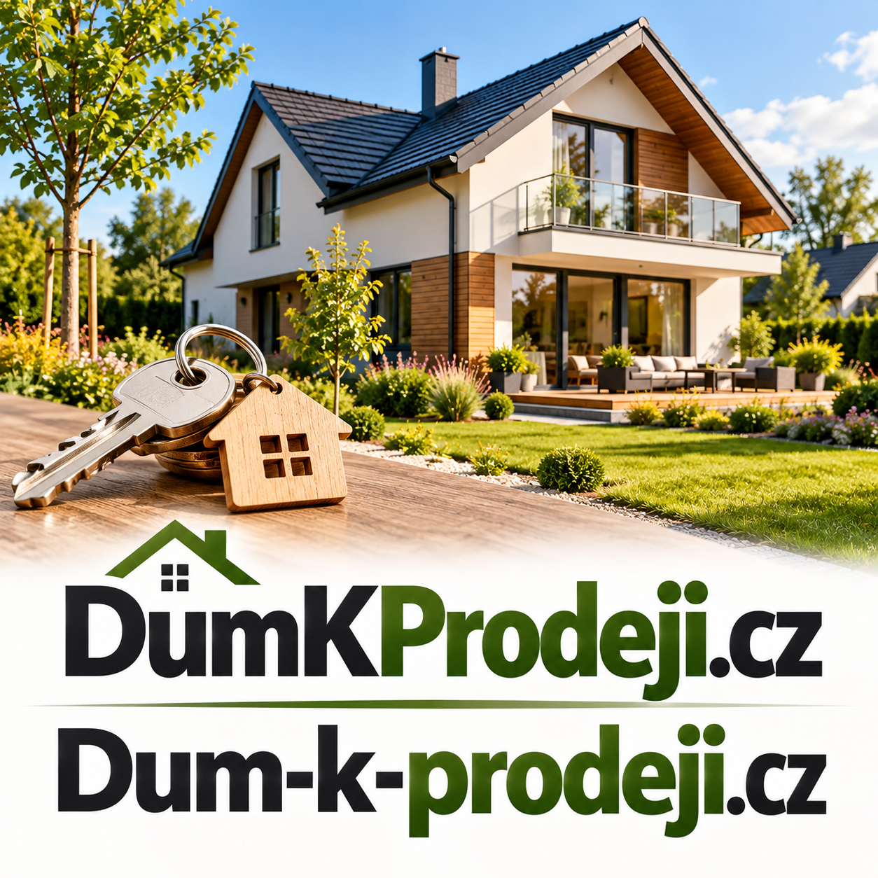 DumKProdeji.cz + Dum-k-prodeji.cz – 2 výstižné .CZ domény pro realitní kanceláře, prodej rodinných domů a realitní portály