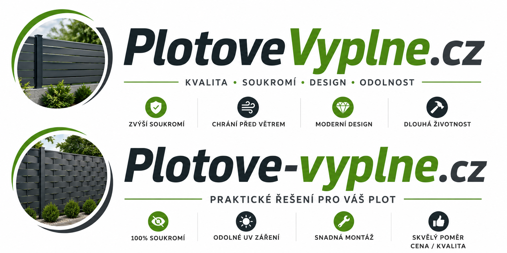 PlotoveVyplne.cz + Plotove-vyplne.cz – 2 prémiové .CZ domény pro výrobu, prodej a montáž plotových výplní a oplocení