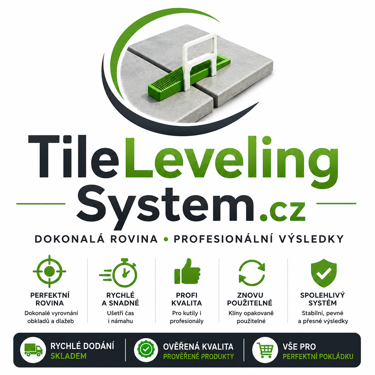 TileLevelingSystem.cz – prémiová .CZ doména pro nivelační systémy, obklady, dlažby, výrobce, distributory a e-shopy