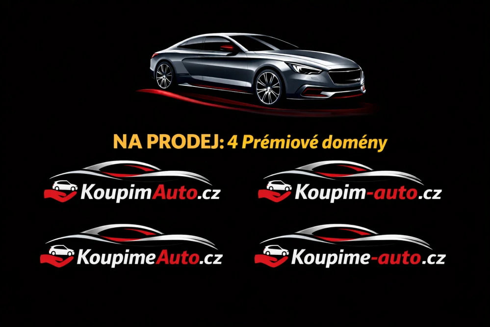 KoupimAuto.cz + Koupim-auto.cz + KoupimeAuto.cz + Koupime-auto.cz – 4 .cz domény pro výkup aut a autobazary