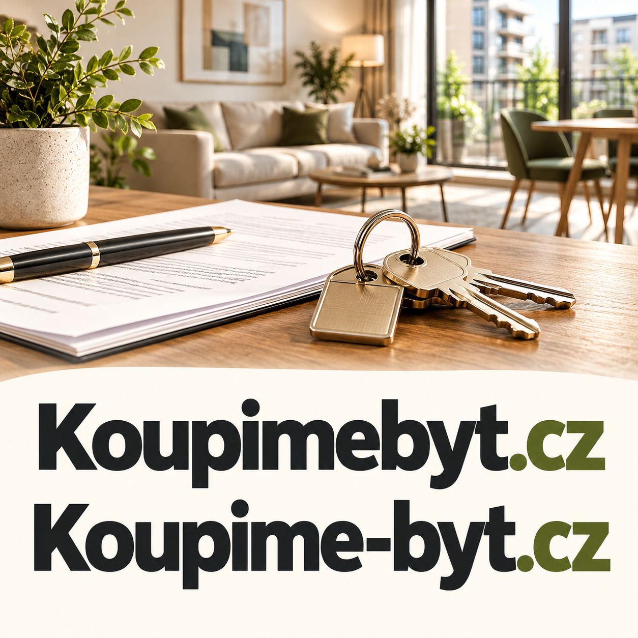 Koupimebyt.cz + Koupime-byt.cz – dvě atraktivní .CZ domény pro výkup bytů, nemovitostí a realitní služby