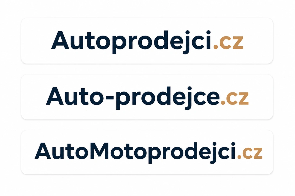 Autoprodejci.cz + Auto-prodejce.cz + AutoMotoProdejci.cz – 3 domény pro prodej vozidel