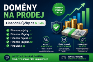 FinančníPůjčky.cz – Prémiové domény pro finance, půjčky a úvěry aj.