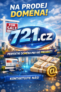 721.cz na prodej – jednoduchá doména pro váš projekt